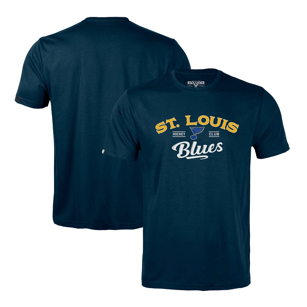 Men's Levelwear Navy St. Louis Blues Richmond Ice Wall T-Shirt