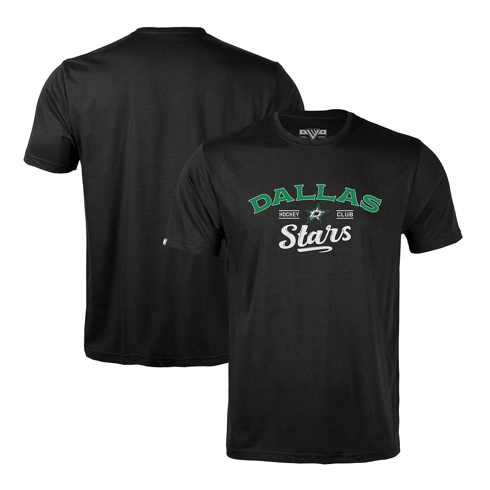 Men's Levelwear Black Dallas Stars Richmond Ice Wall T-Shirt