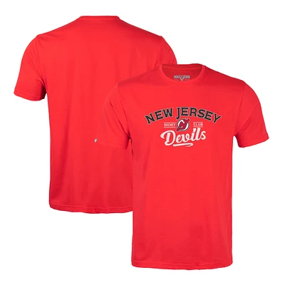 Men's Levelwear Red New Jersey Devils Richmond Ice Wall T-Shirt