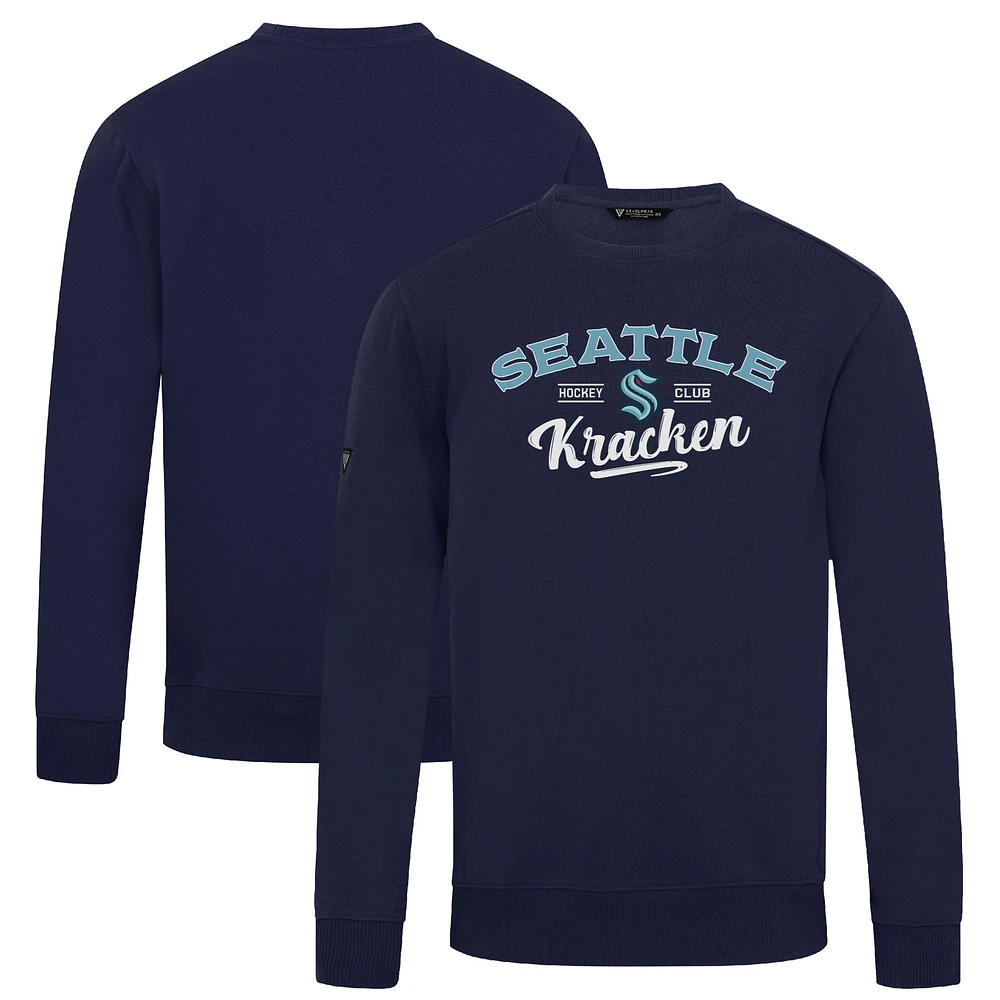Men's Levelwear Deep Sea Blue Seattle Kraken Zane Ice Wall Pullover Sweatshirt