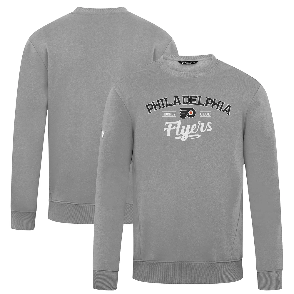 Men's Levelwear Gray Philadelphia Flyers Zane Ice Wall Pullover Sweatshirt