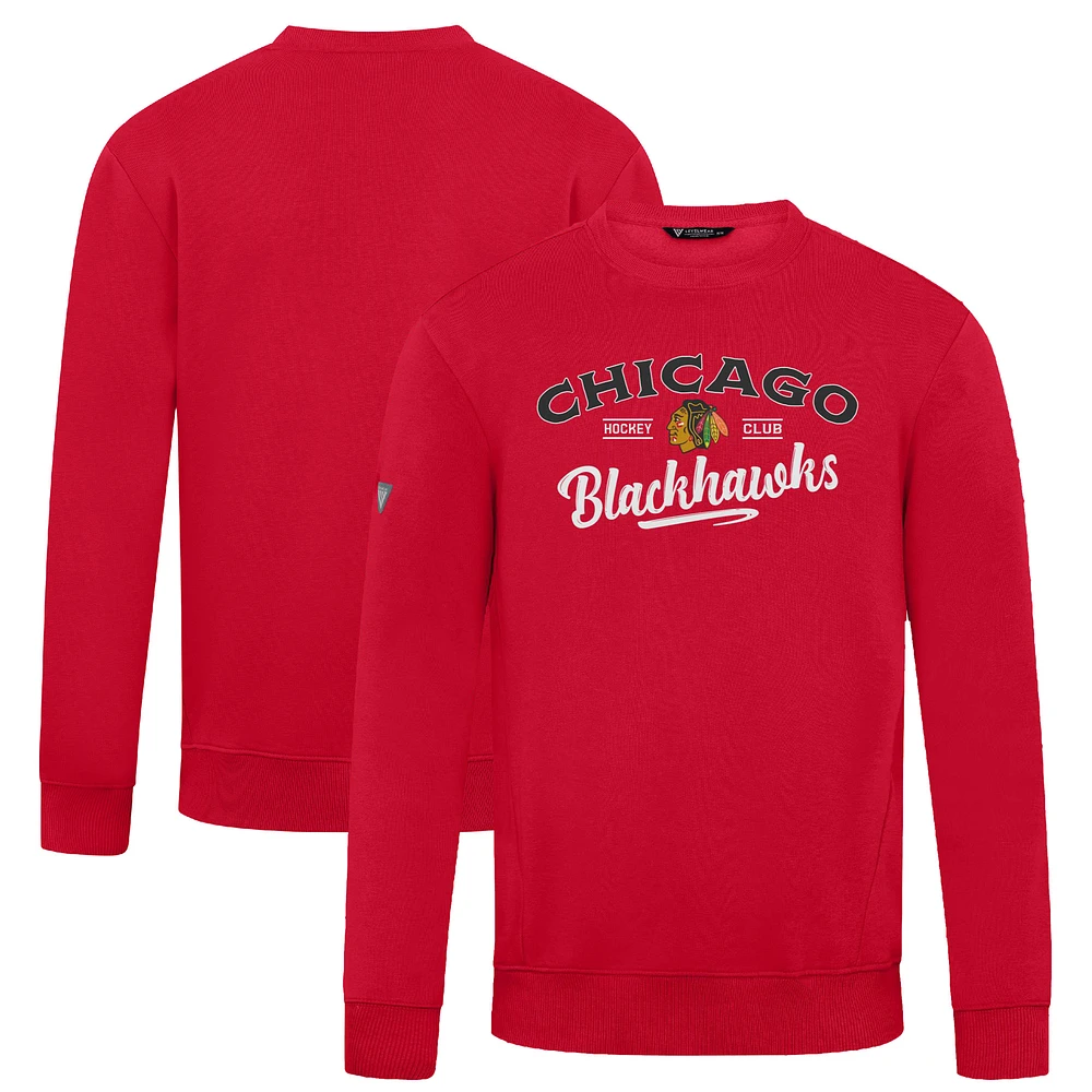 Men's Levelwear Chicago Blackhawks Zane Ice Wall Pullover Sweatshirt