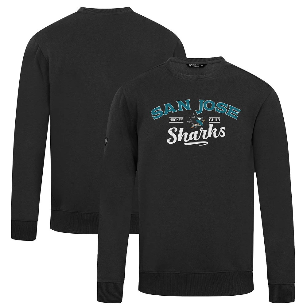 Men's Levelwear San Jose Sharks Zane Ice Wall Pullover Sweatshirt