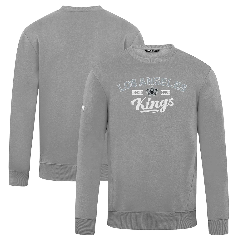 Men's Levelwear Gray Los Angeles Kings Zane Ice Wall Pullover Sweatshirt