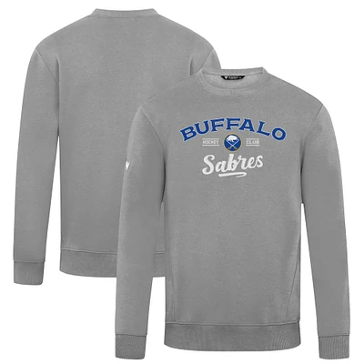 Men's Levelwear Gray Buffalo Sabres Zane Ice Wall Pullover Sweatshirt