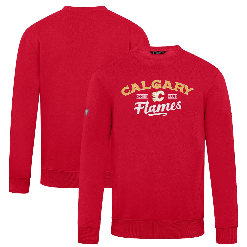 Men's Levelwear Calgary Flames Zane Ice Wall Pullover Sweatshirt