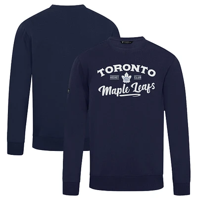 Men's Levelwear Navy Toronto Maple Leafs Zane Ice Wall Pullover Sweatshirt