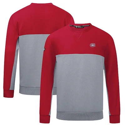 Men's Levelwear Red/Gray Montreal Canadiens Legacy Pullover Sweatshirt