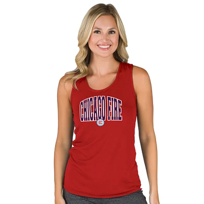 Women's Concepts Sport Red Chicago Fire Marathon Racerback Scoop Neck Tank Top
