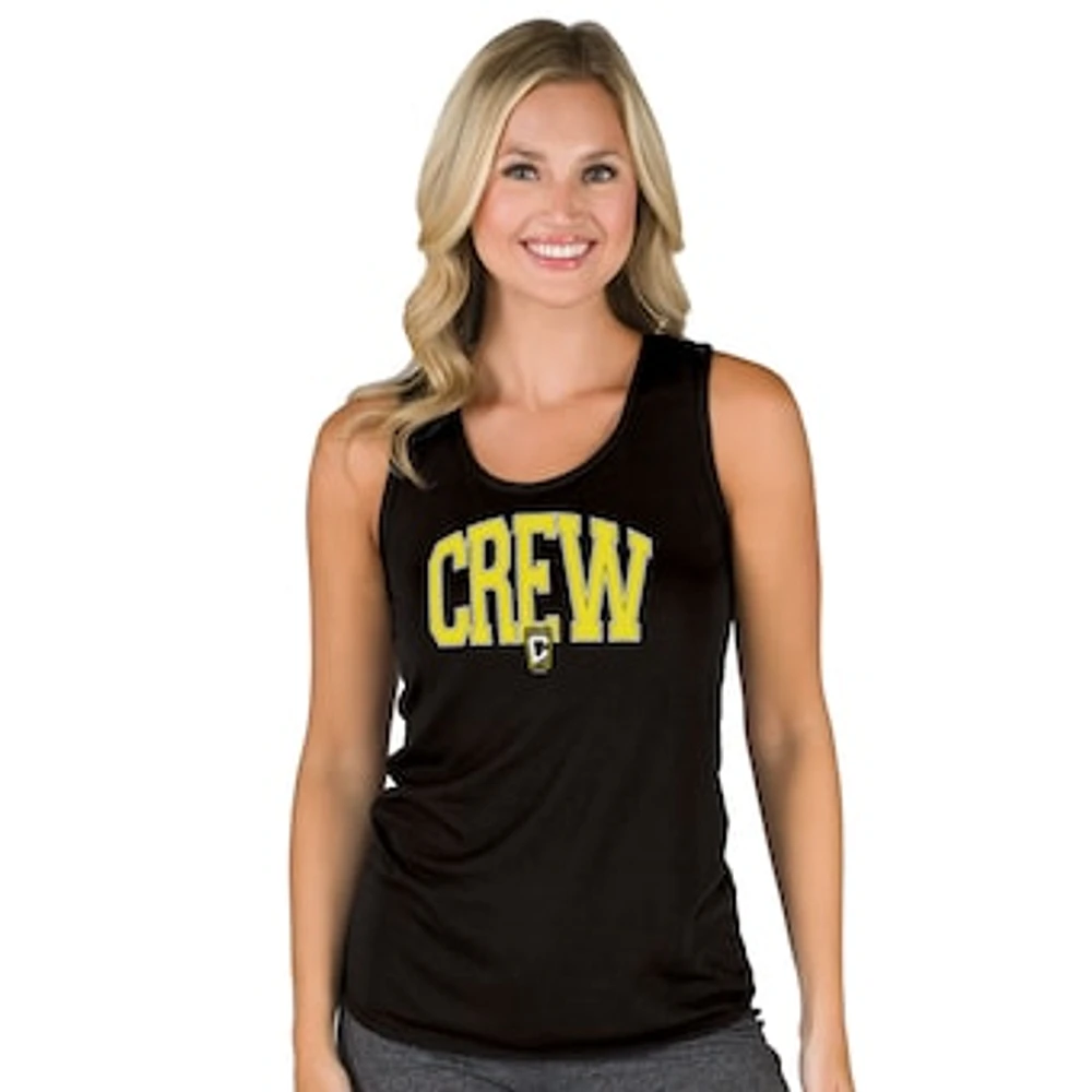 Women's Concepts Sport Black Columbus Crew Marathon Racerback Scoop Neck Tank Top