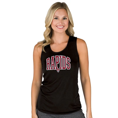 Women's Concepts Sport Black Colorado Rapids Marathon Racerback Scoop Neck Tank Top