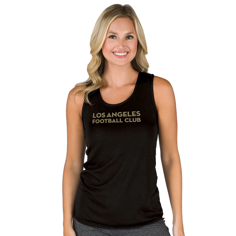 Women's Concepts Sport Black LAFC Marathon Racerback Scoop Neck Tank Top