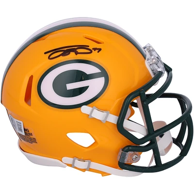Jayden Reed Green Bay Packers Autographed Riddell Speed Mini Helmet