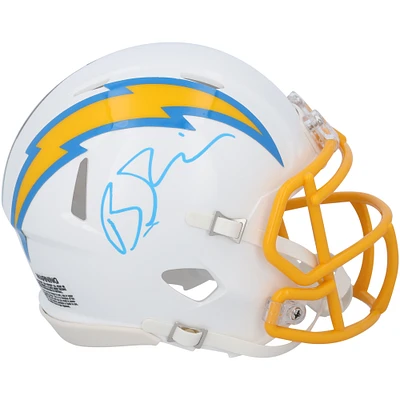 Brenden Rice Los Angeles Chargers Autographed Riddell Speed Mini Helmet