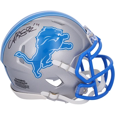 Amon-Ra St. Brown Detroit Lions Autographed 2024 Riddell Speed Mini Helmet