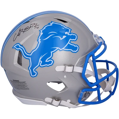 Amon-Ra St. Brown Detroit Lions Autographed 2024 Riddell Speed Authentic Helmet