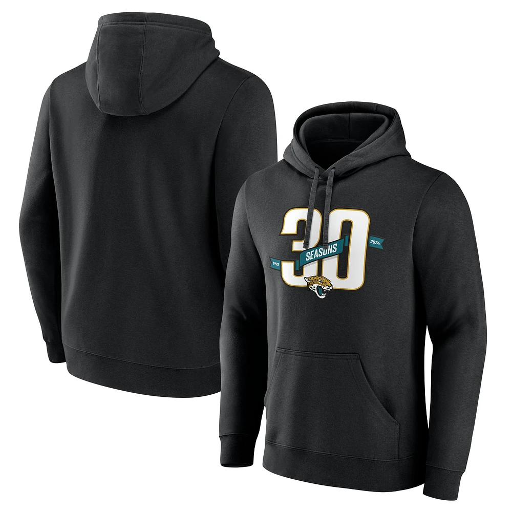 Men's Black Jacksonville Jaguars 30th Anniversary Pullover Hoodie