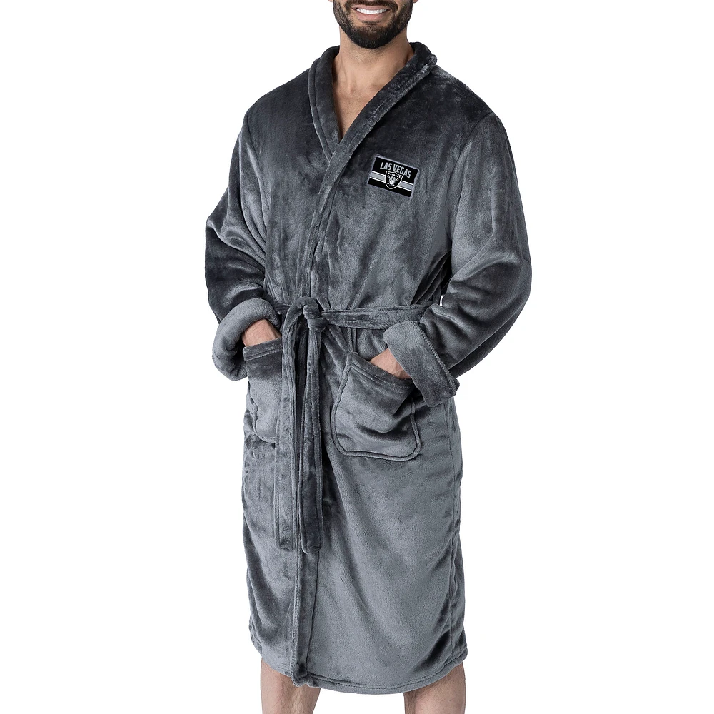 Men's The Northwest Group Charcoal Las Vegas Raiders Bathrobe