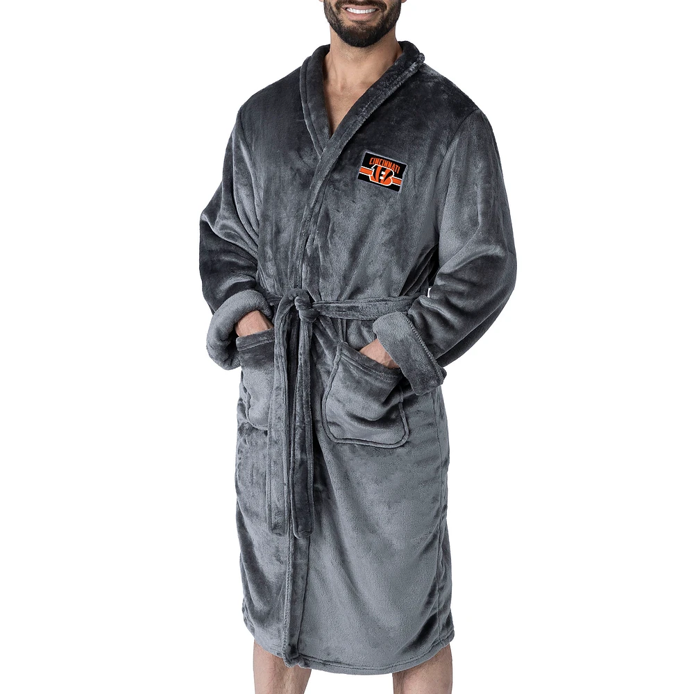 Men's The Northwest Group Charcoal Cincinnati Bengals Bathrobe