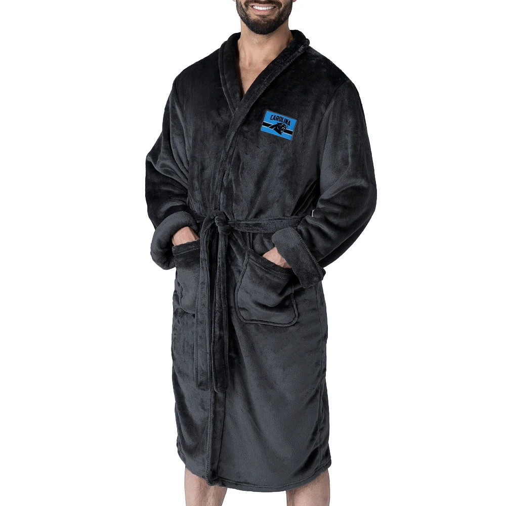 Men's The Northwest Group Black Carolina Panthers Bathrobe