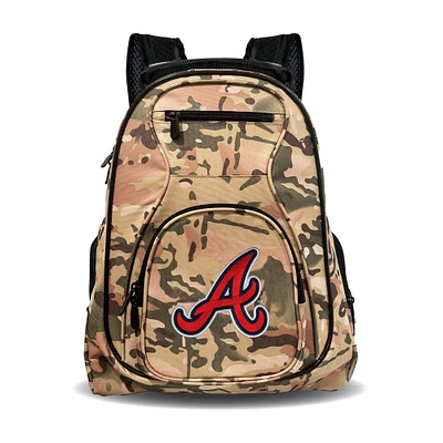 MOJO Atlanta Braves 19" Camo Premium Laptop Backpack