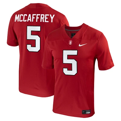 Men's Nike Christian McCaffrey Cardinal Stanford Player Game Jersey