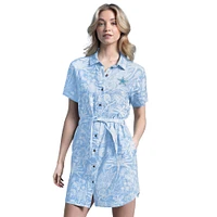 Women's Margaritaville Light Blue Dallas Cowboys Palm Linen Dress