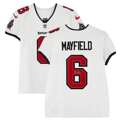 Baker Mayfield Tampa Bay Buccaneers Autographed White Nike Limited Jersey