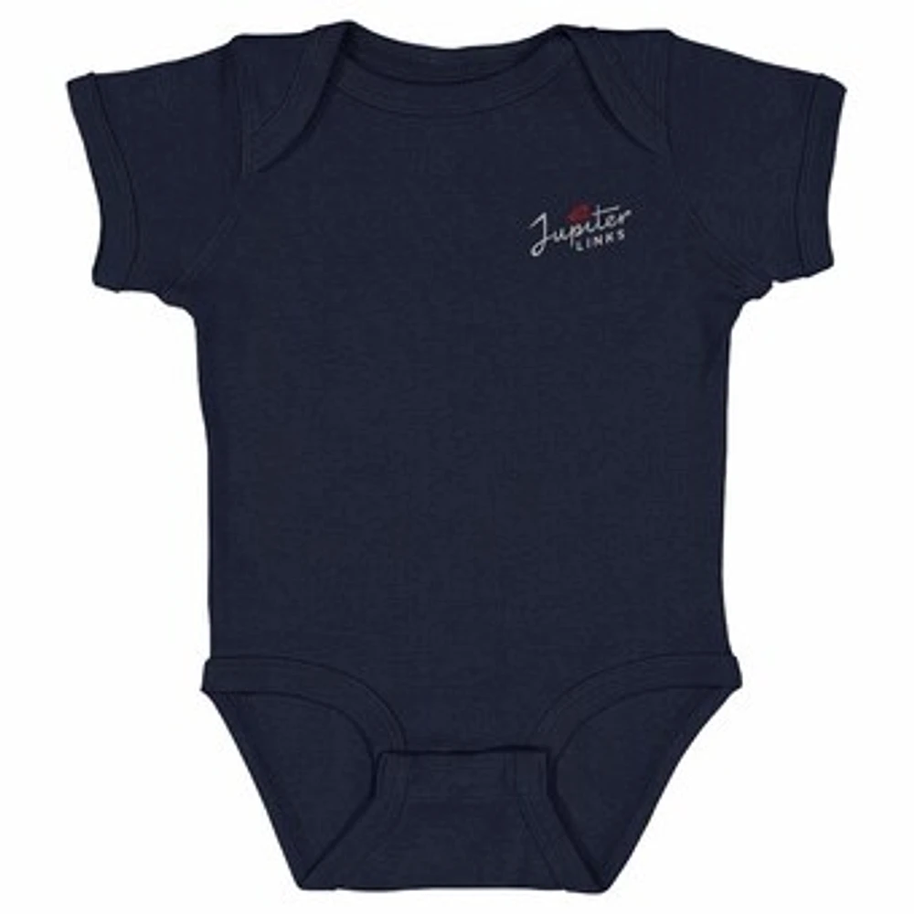 Infant 500 Level Navy Jupiter Links Golf Club TGL Team Bodysuit