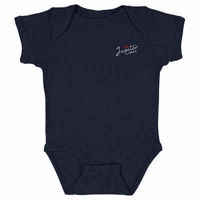 Infant 500 Level Navy Jupiter Links Golf Club TGL Team Bodysuit