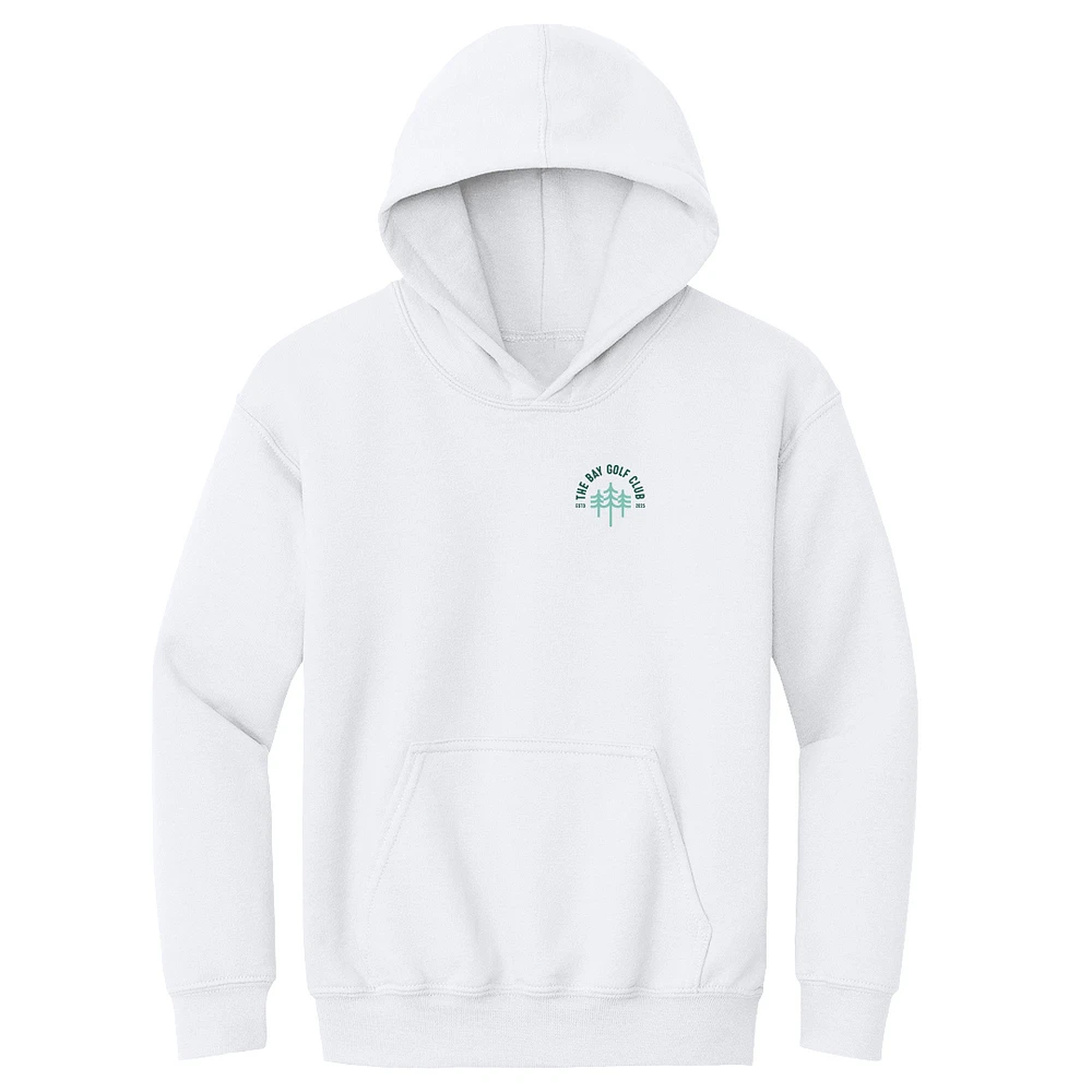 Youth 500 Level White The Bay Golf Club TGL Team Pullover Hoodie