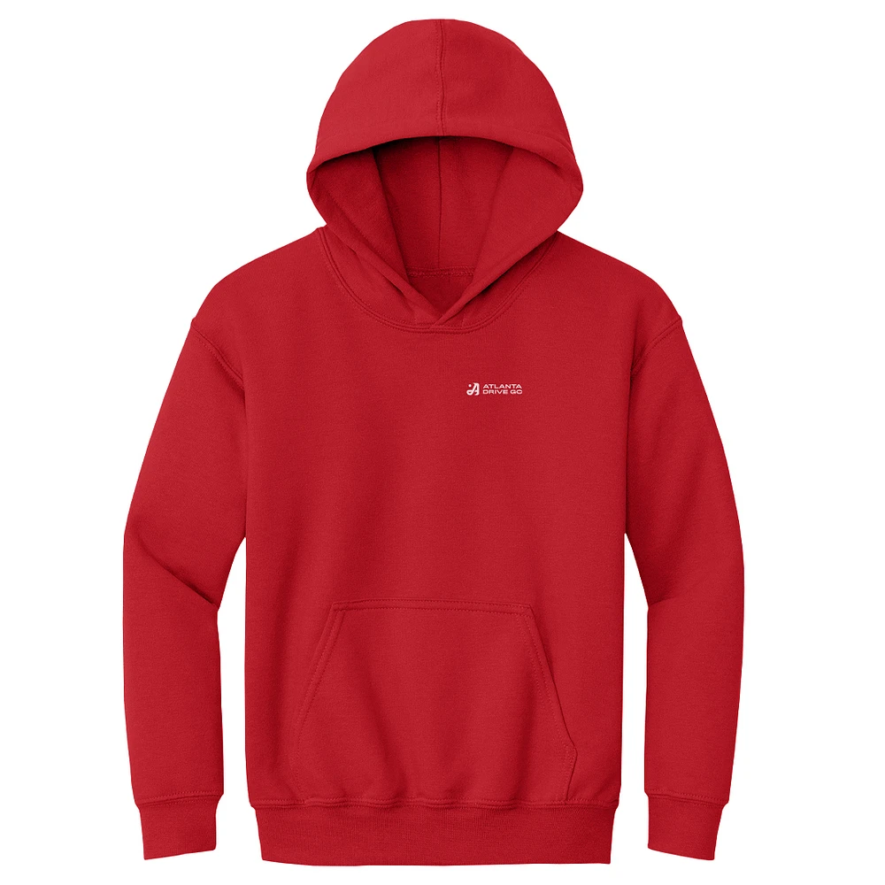 Youth 500 Level Red Atlanta Drive GC TGL Team Pullover Hoodie