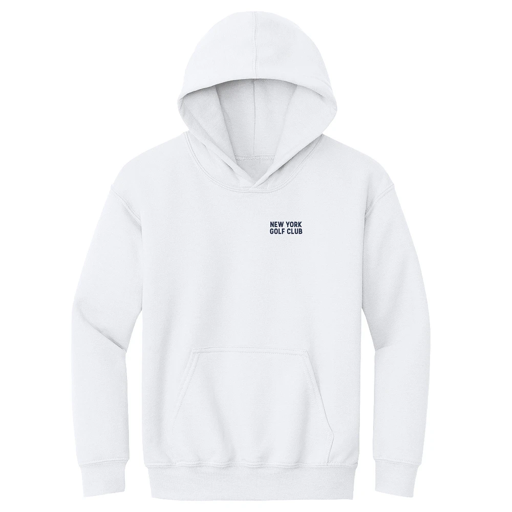 Youth 500 Level White New York Golf Club TGL Team Pullover Hoodie