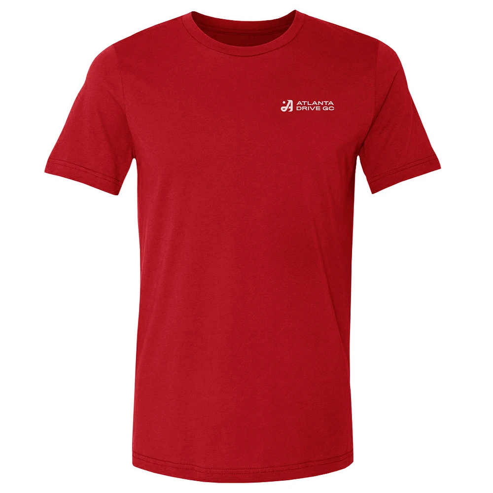 Men's 500 Level Red Atlanta Drive GC TGL Primary Wordmark Team T-Shirt