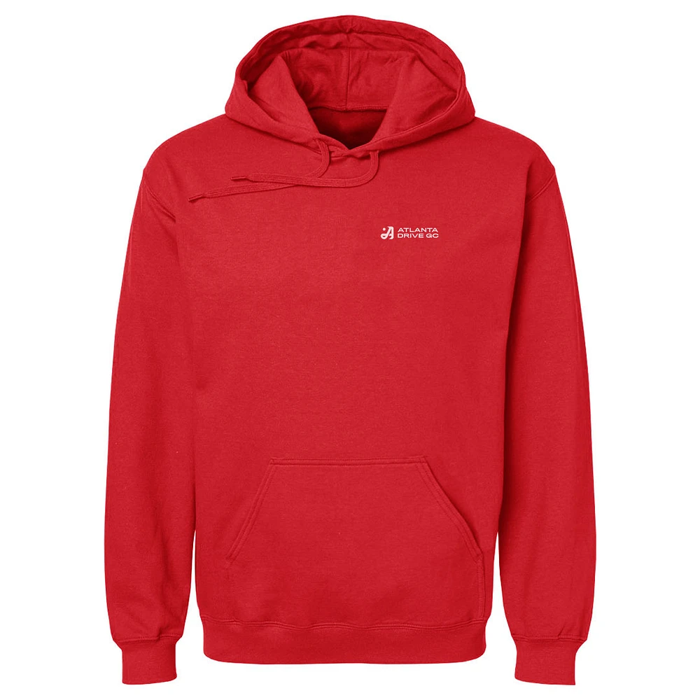 Men's 500 Level Red Atlanta Drive GC TGL Team Pullover Hoodie