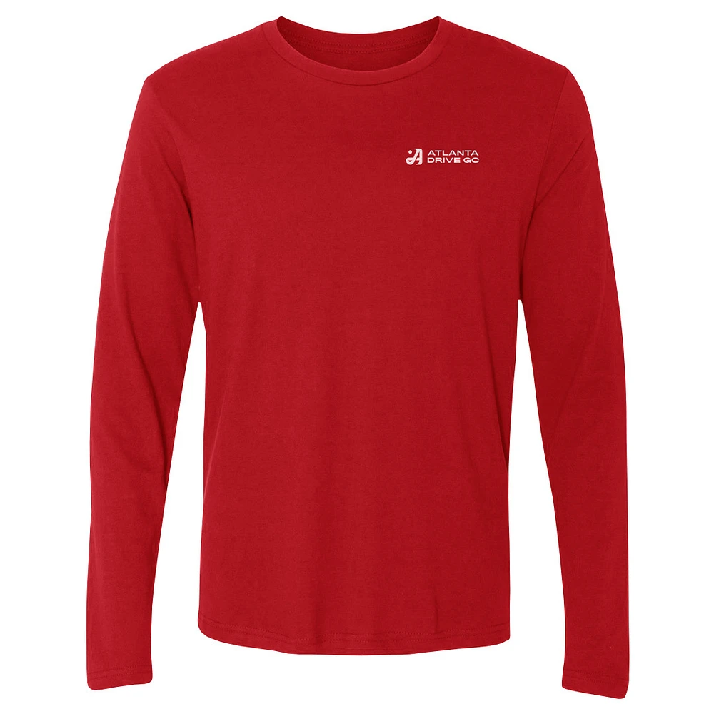 Men's 500 Level Red Atlanta Drive GC TGL Team Long Sleeve T-Shirt