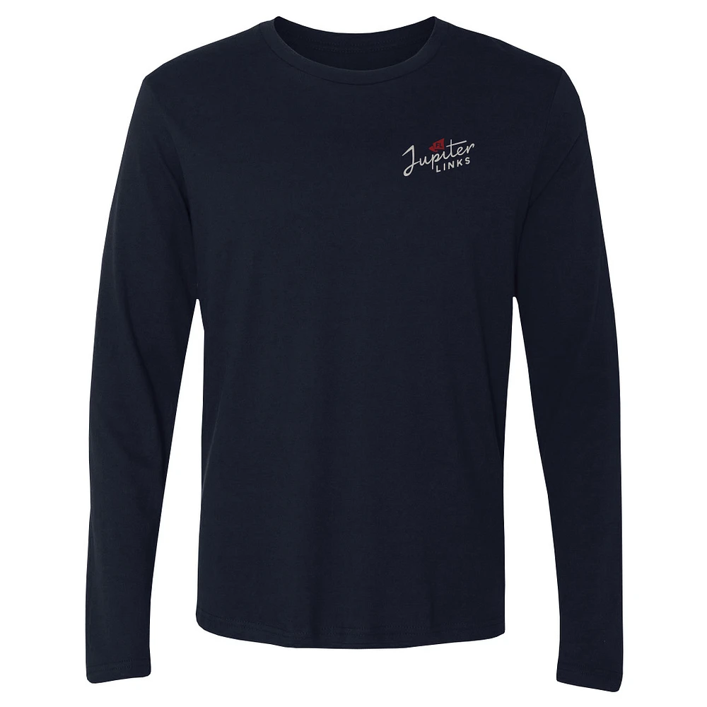 Men's 500 Level Navy Jupiter Links Golf Club TGL Team Long Sleeve T-Shirt
