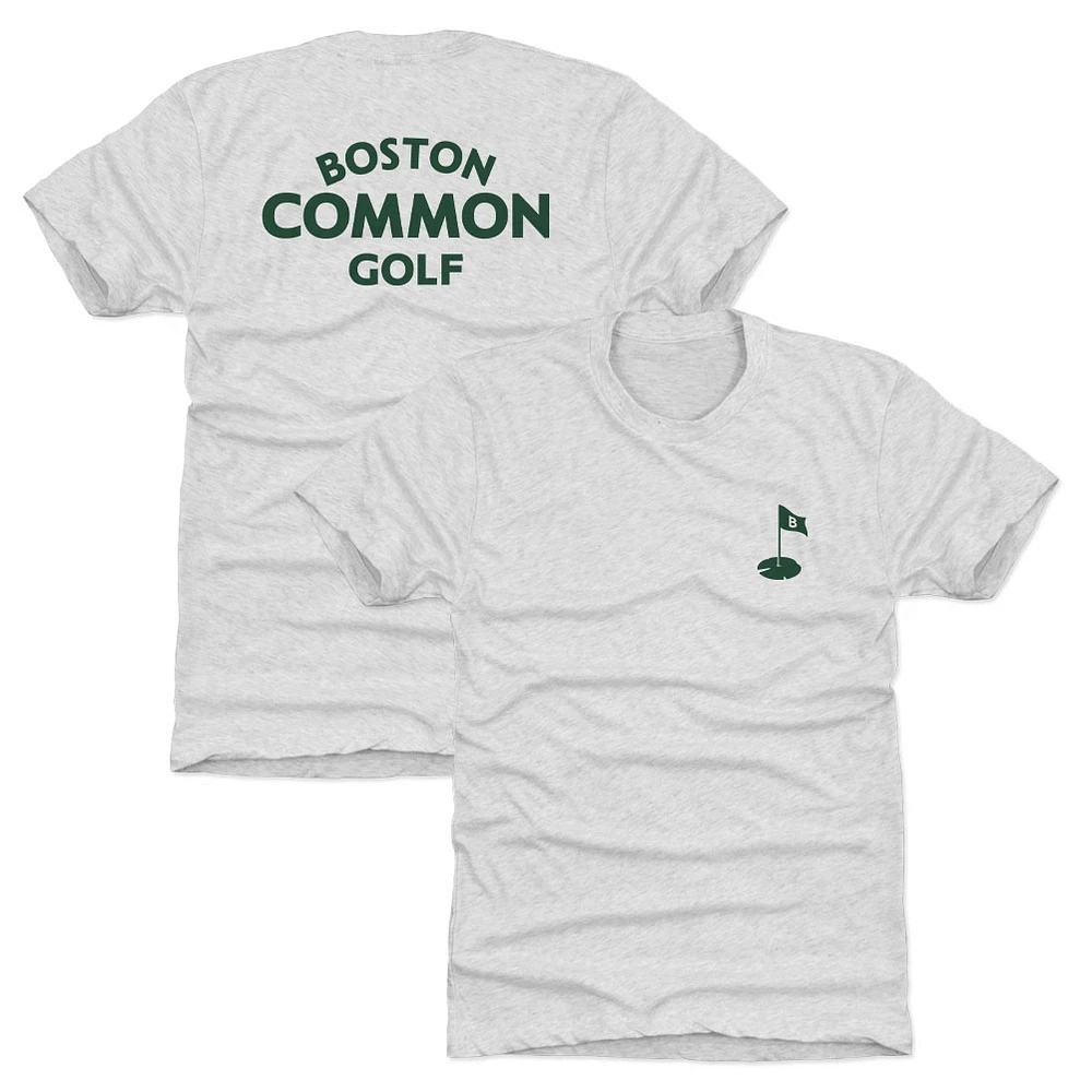 Men's 500 Level Heather Boston Common Golf TGL Team Wordmark Premium Tri-Blend T-Shirt