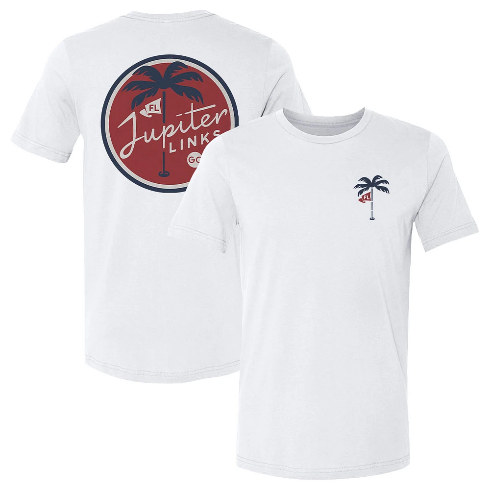 Men's 500 Level White Jupiter Links Golf Club TGL Primary Logo Lockup Team T-shirt
