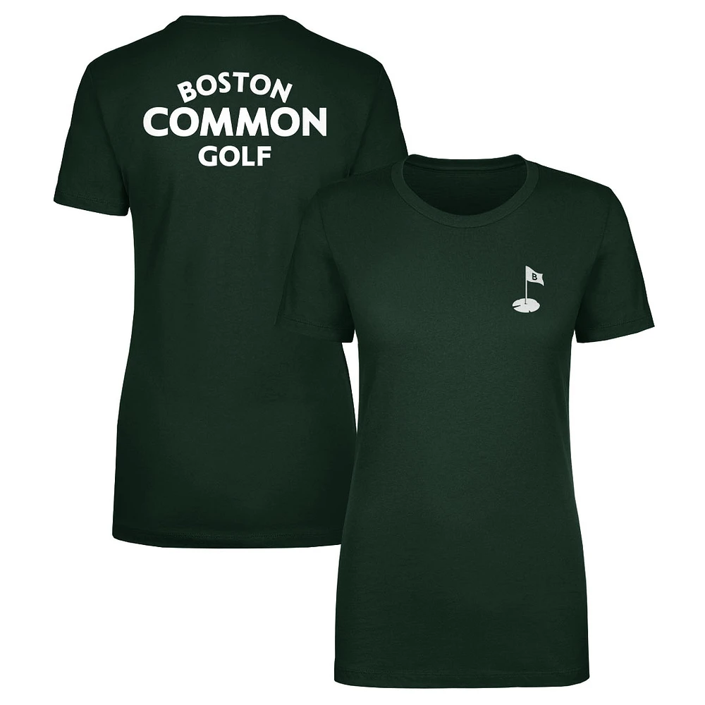 Women's 500 Level Forest Green Boston Common Golf TGL Wordmark Team T-Shirt