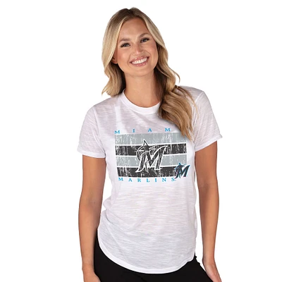 Women's Concepts Sport White Miami Marlins Infuse Knit Top