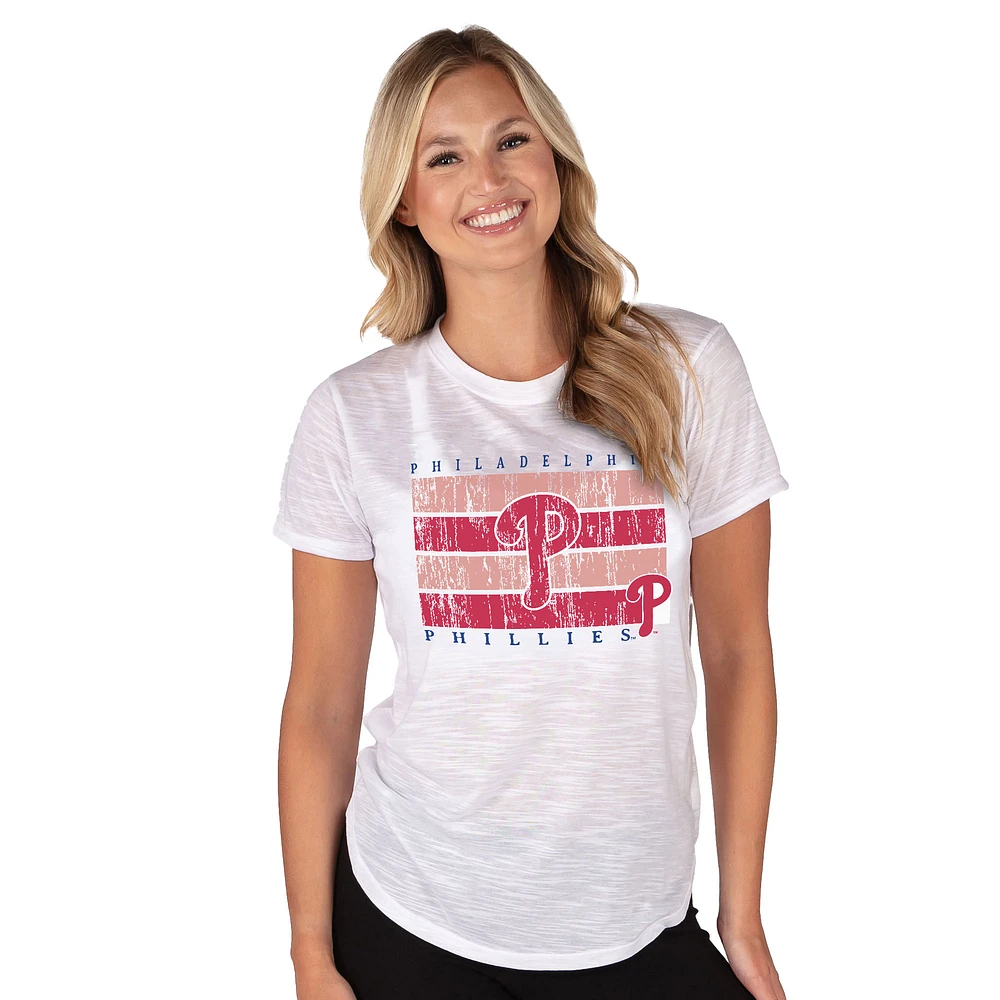 Women's Concepts Sport White Philadelphia Phillies Infuse Knit Top