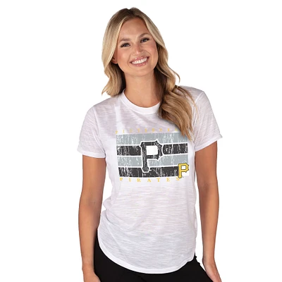 Women's Concepts Sport White Pittsburgh Pirates Infuse Knit Top