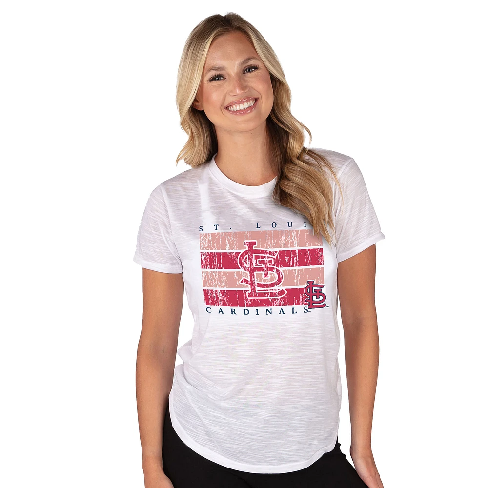 Women's Concepts Sport White St. Louis Cardinals Infuse Knit Top