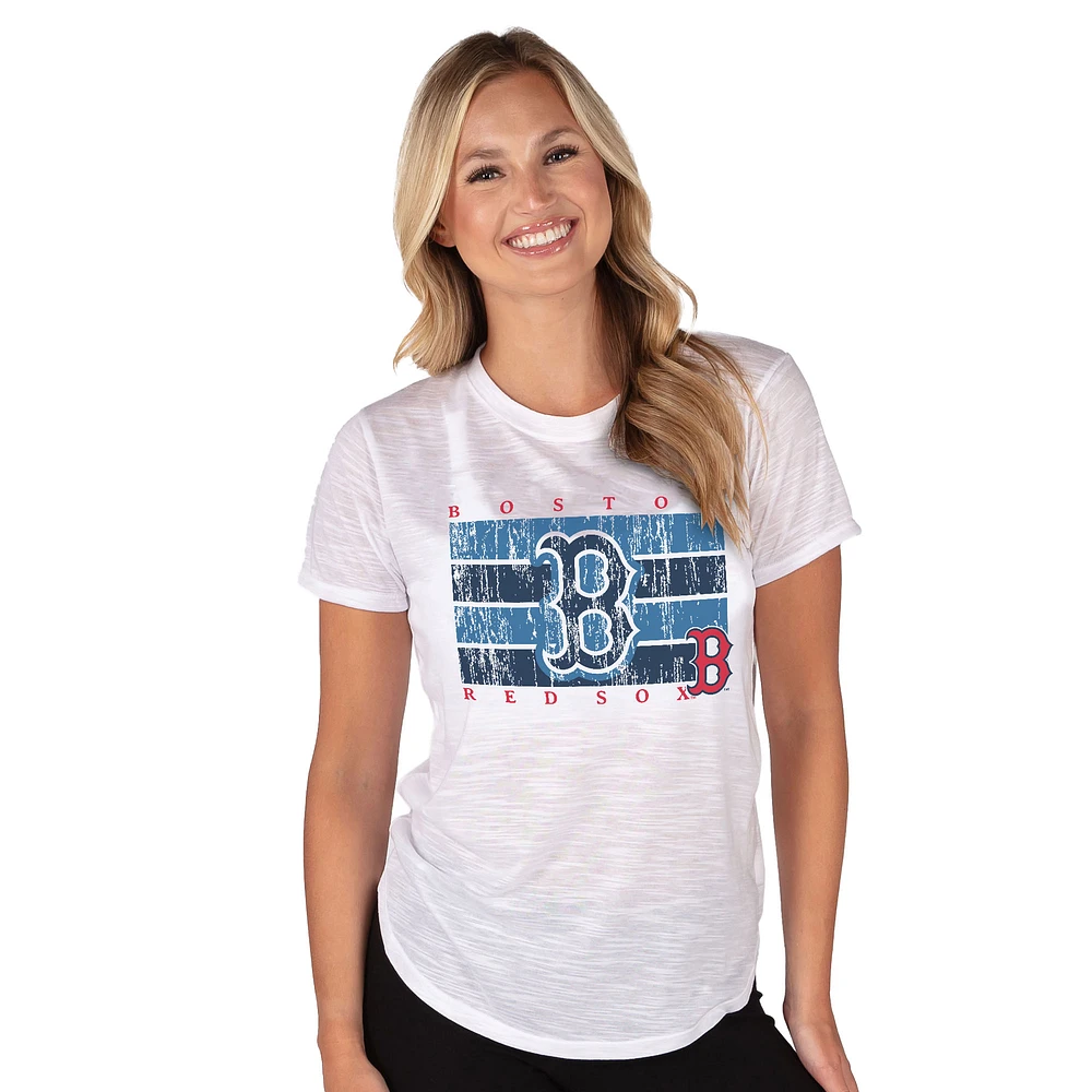 Women's Concepts Sport White Boston Red Sox Infuse Knit Top