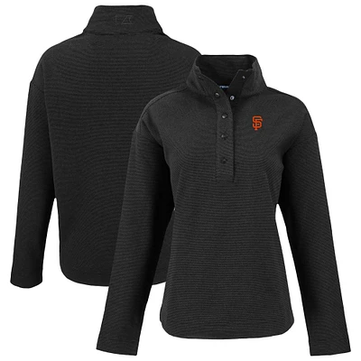 Women's Cutter & Buck San Francisco Giants Hunts Point Eco Half-Snap Jacket