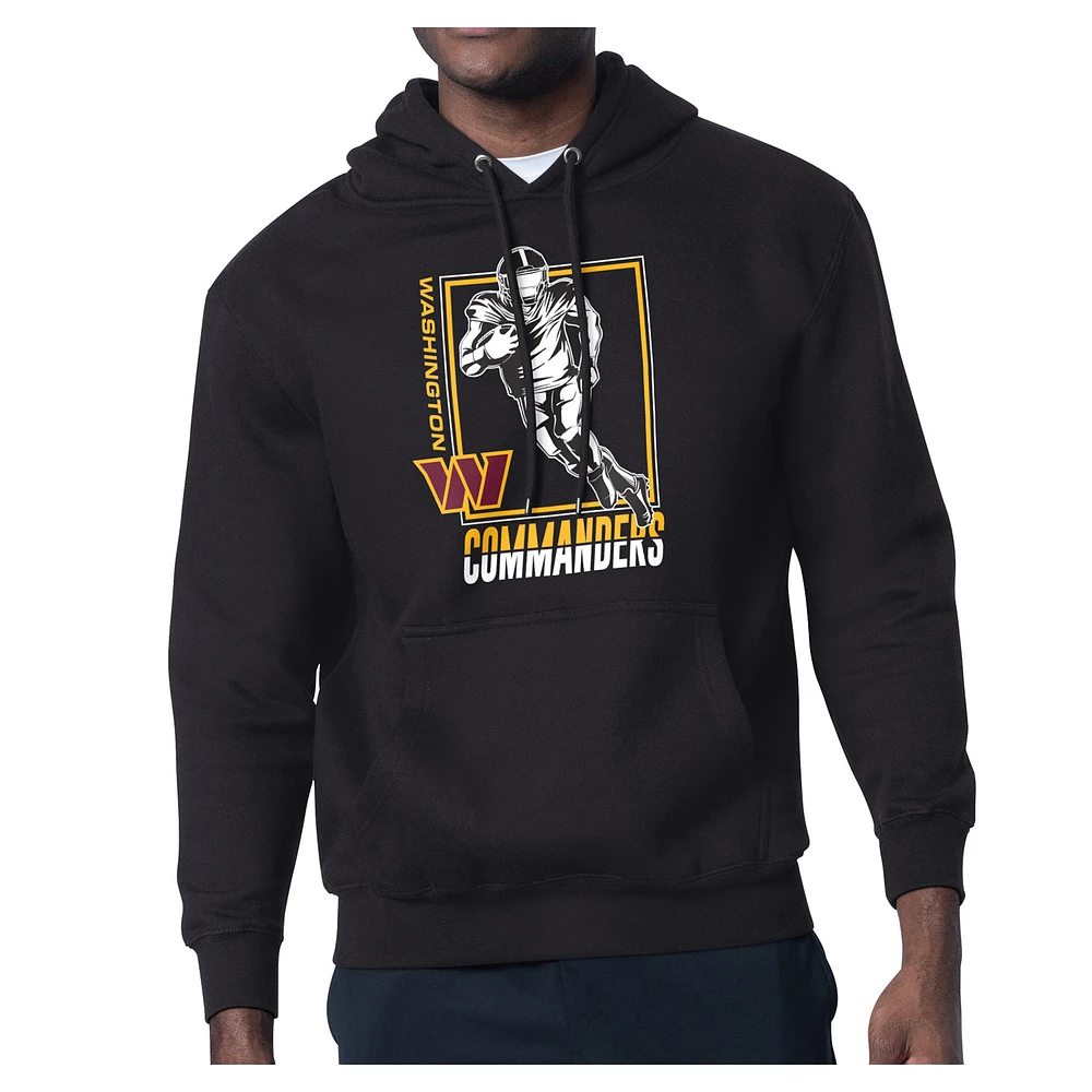 Men's Starter Washington Commanders Player Grid Pullover Hoodie