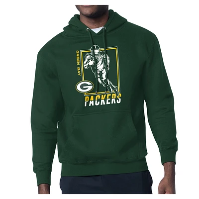Men's Starter Green Bay Packers Player Grid Pullover Hoodie