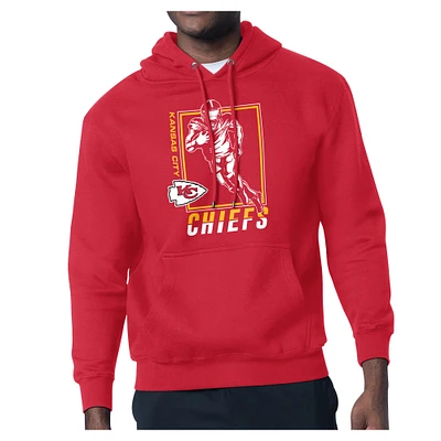 Men's Starter Kansas City Chiefs Player Grid Pullover Hoodie