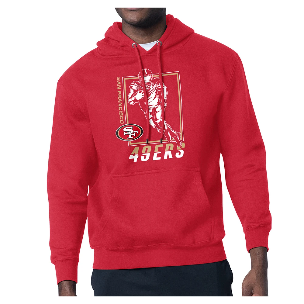 Men's Starter San Francisco 49ers Player Grid Pullover Hoodie